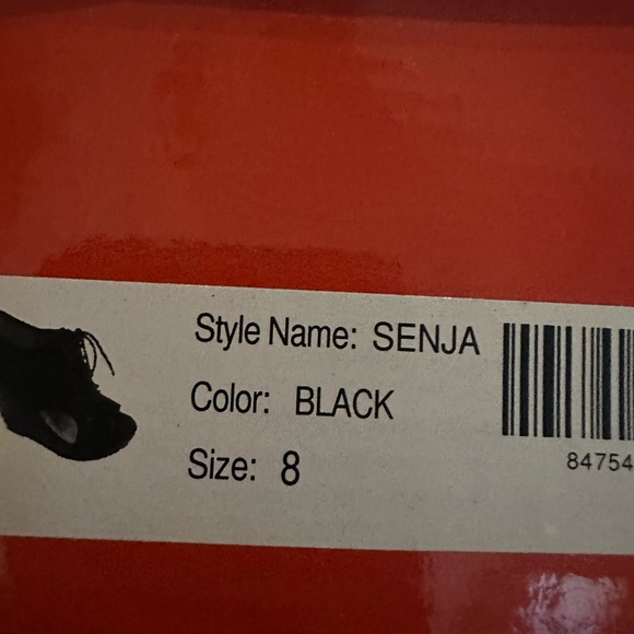 Modern Rush Womens Senja Lace Up Wedge Sandals in Black New In Box - Picture 10 of 14